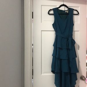 VGUC S blue high low dress!